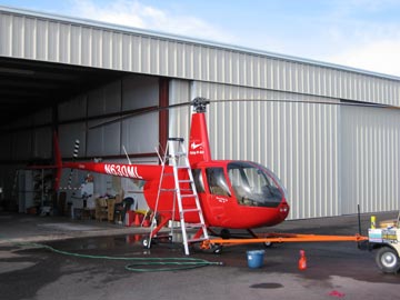 Washing a Helicopter