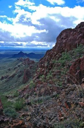 Looking Southeast Between the Peaks Looking Southeast Between the Peaks