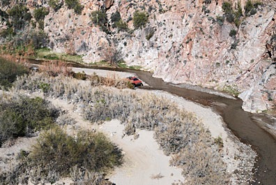 Truck in the River