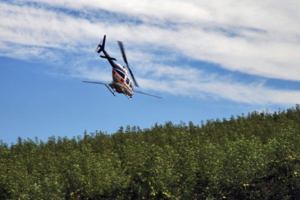 Spraying with a Helicopter Spraying with a Helicopter