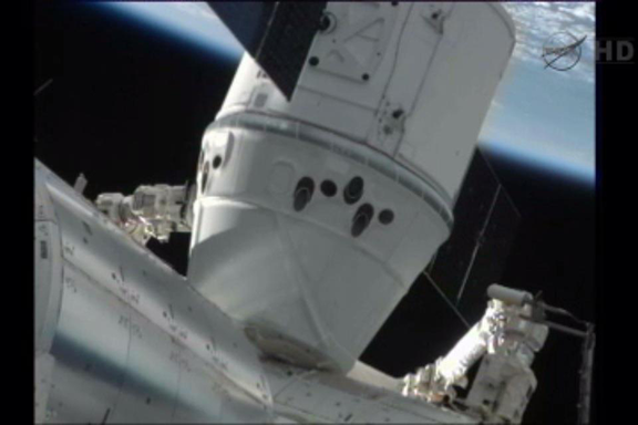Dragon Docks with ISS