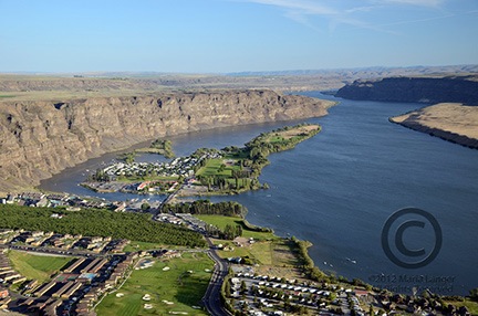 Crescent Bar from the Air