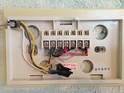 Inside the old Thermostat
