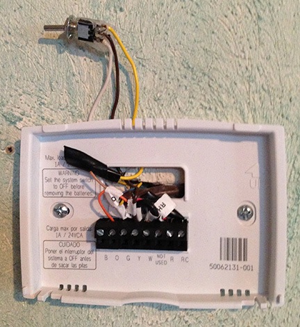 Thermostat installation