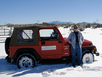 Jeep in Snow