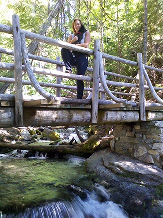 Penny and Maria on Bridge