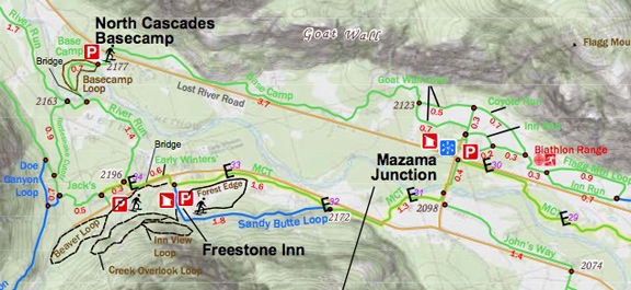 Mazama Area Map