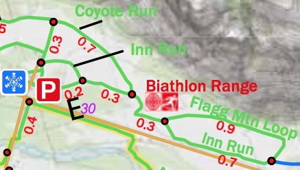 Map of Easy Trails