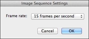 Image Sequence Settings