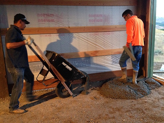 First Load of Concrete