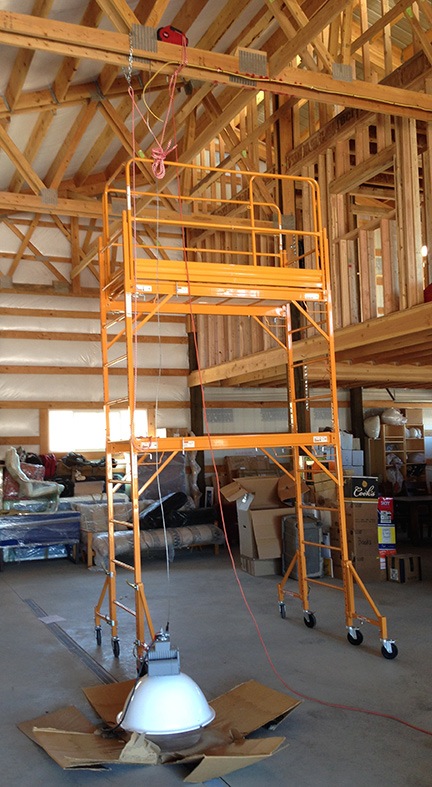 Winching the Arc Lamp