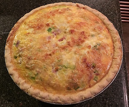 Ham and Swiss Cheese Quiche | An Eclectic Mind