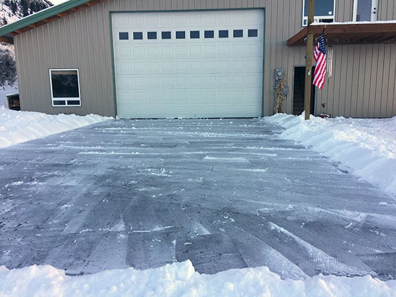 Shoveled Driveway