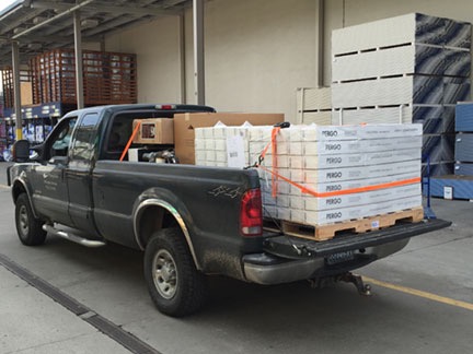 Truck Loaded with Pergo