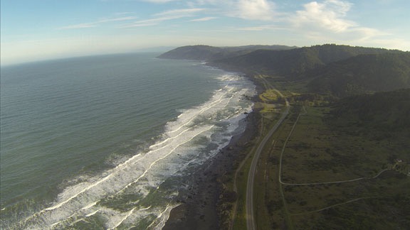 Flying Up the Coast