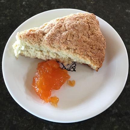 Plated Scone