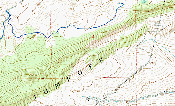 Jumpoff Ridge Topo