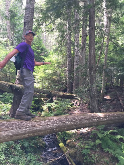 Kirk on a Log
