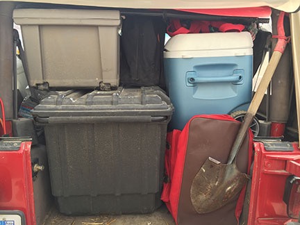 Packed Jeep