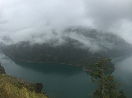 Diablo Lake with Clouds