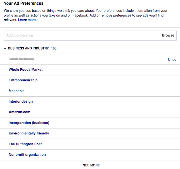 Ad Preferences