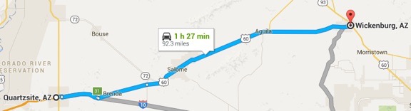 Map to Wickenburg