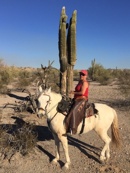 Janet on her horse
