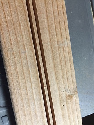 Grooves in Wood