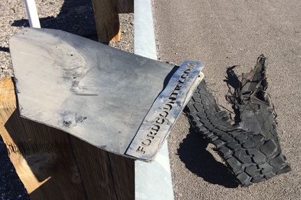 Mud Flap and Tire