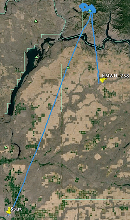 Leg 1 on Google Earth