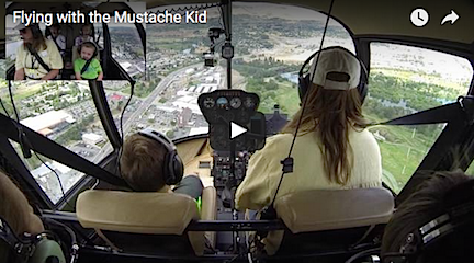 Flying with the Mustache Kid
