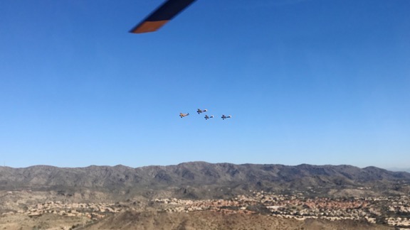 Flight of Four Stearman