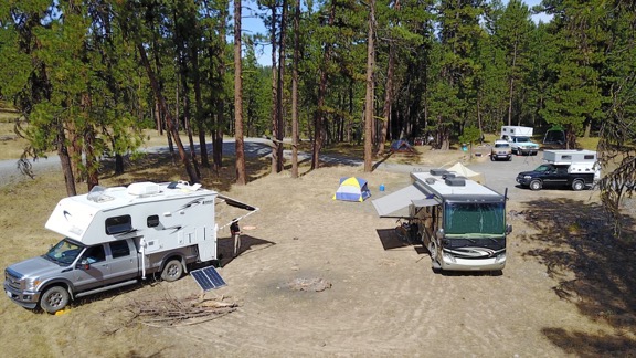Campsite from the Air