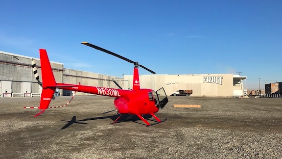 Helicopter and Delivered Apples