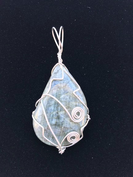 Labradorite Wrapped in Silver