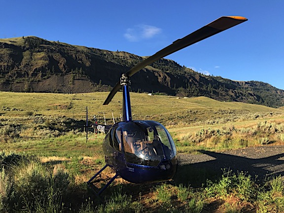 My R44 Helicopter in the Morning