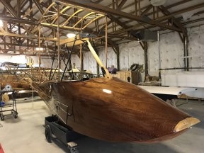 1914 Curtiss Flying Boat Under Reconstruction