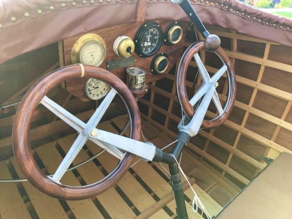 Cockpit of 1914 Curtiss Flying Boat