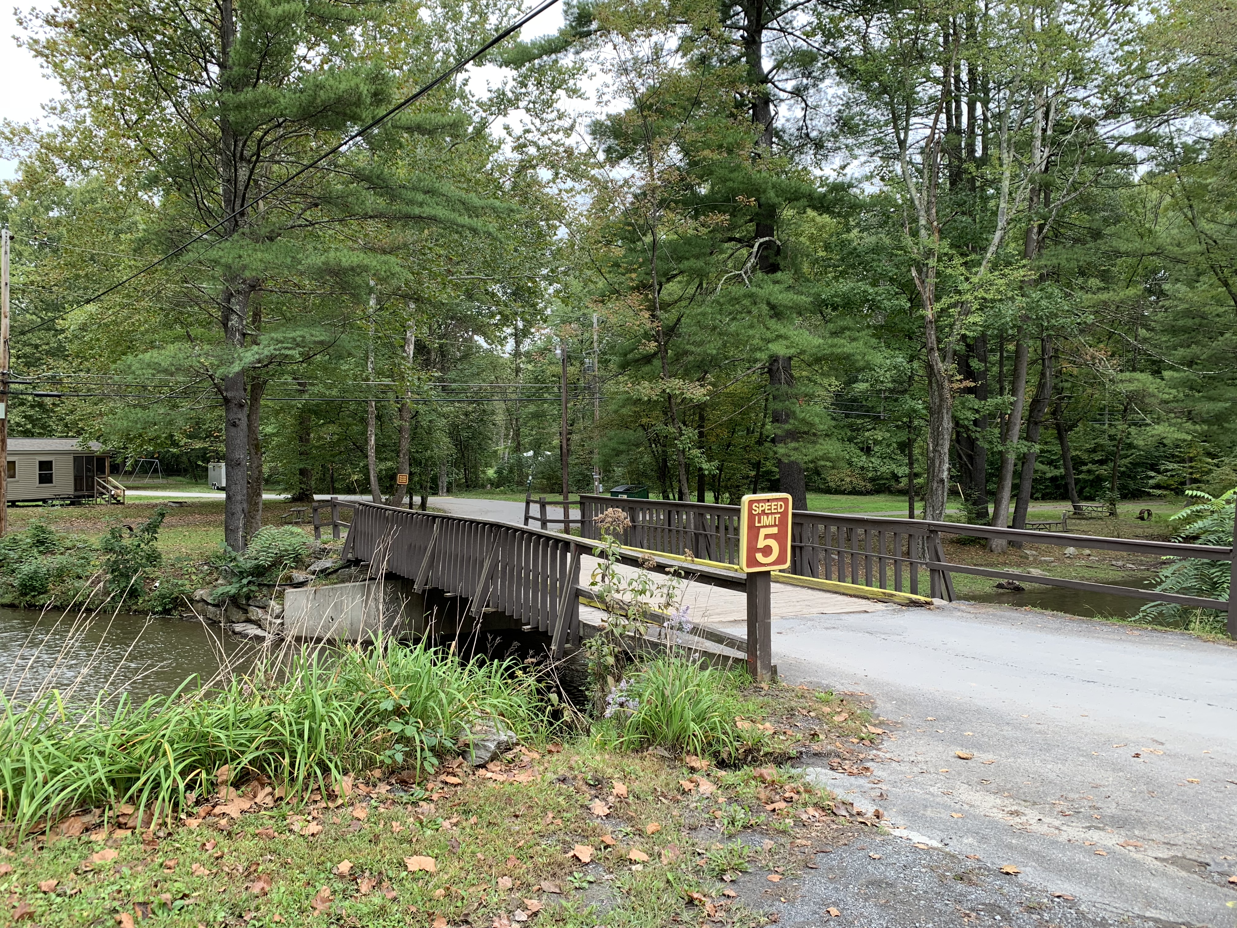 Campground bridge.