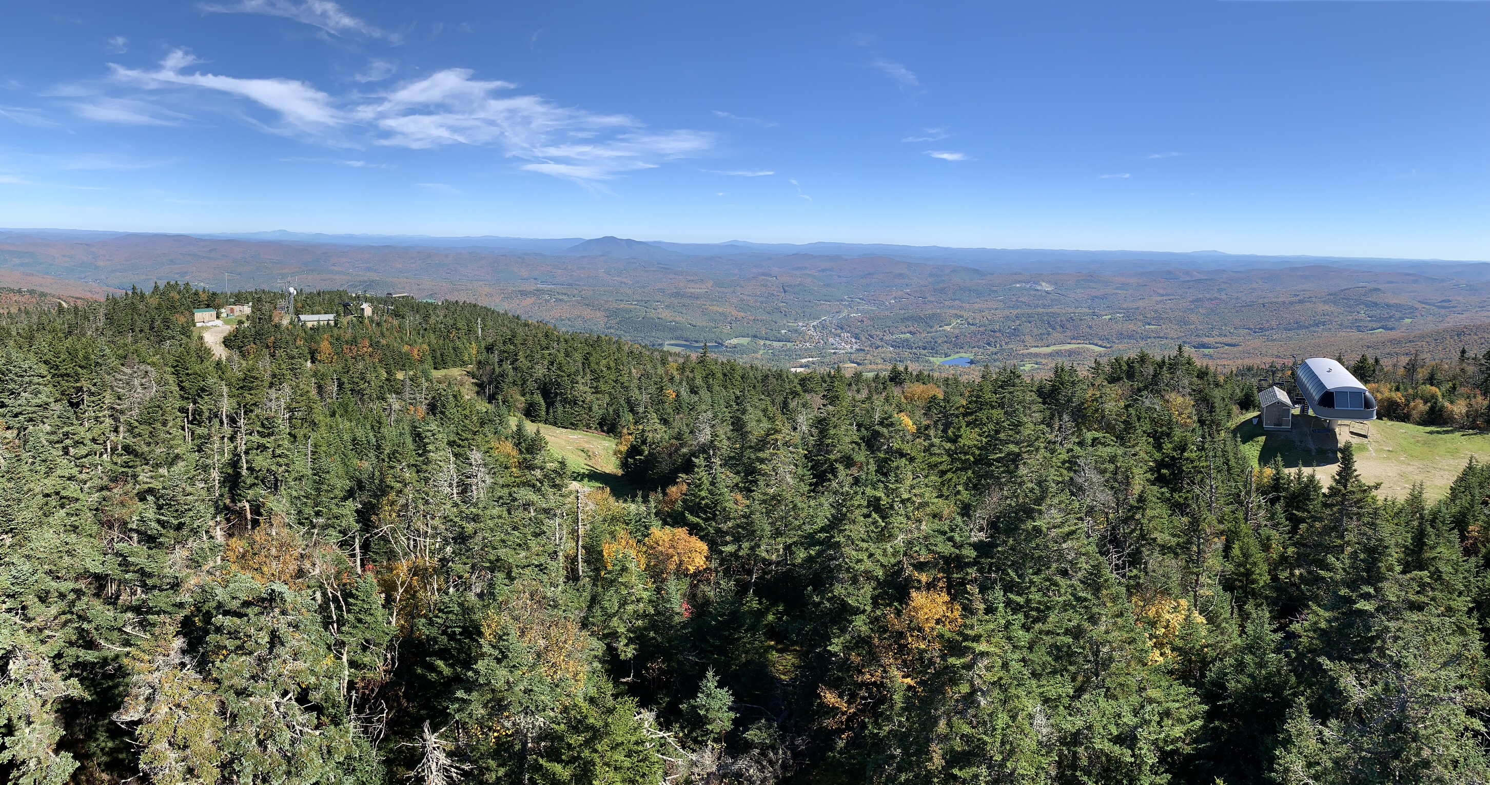 Panorama from the tower looking east.