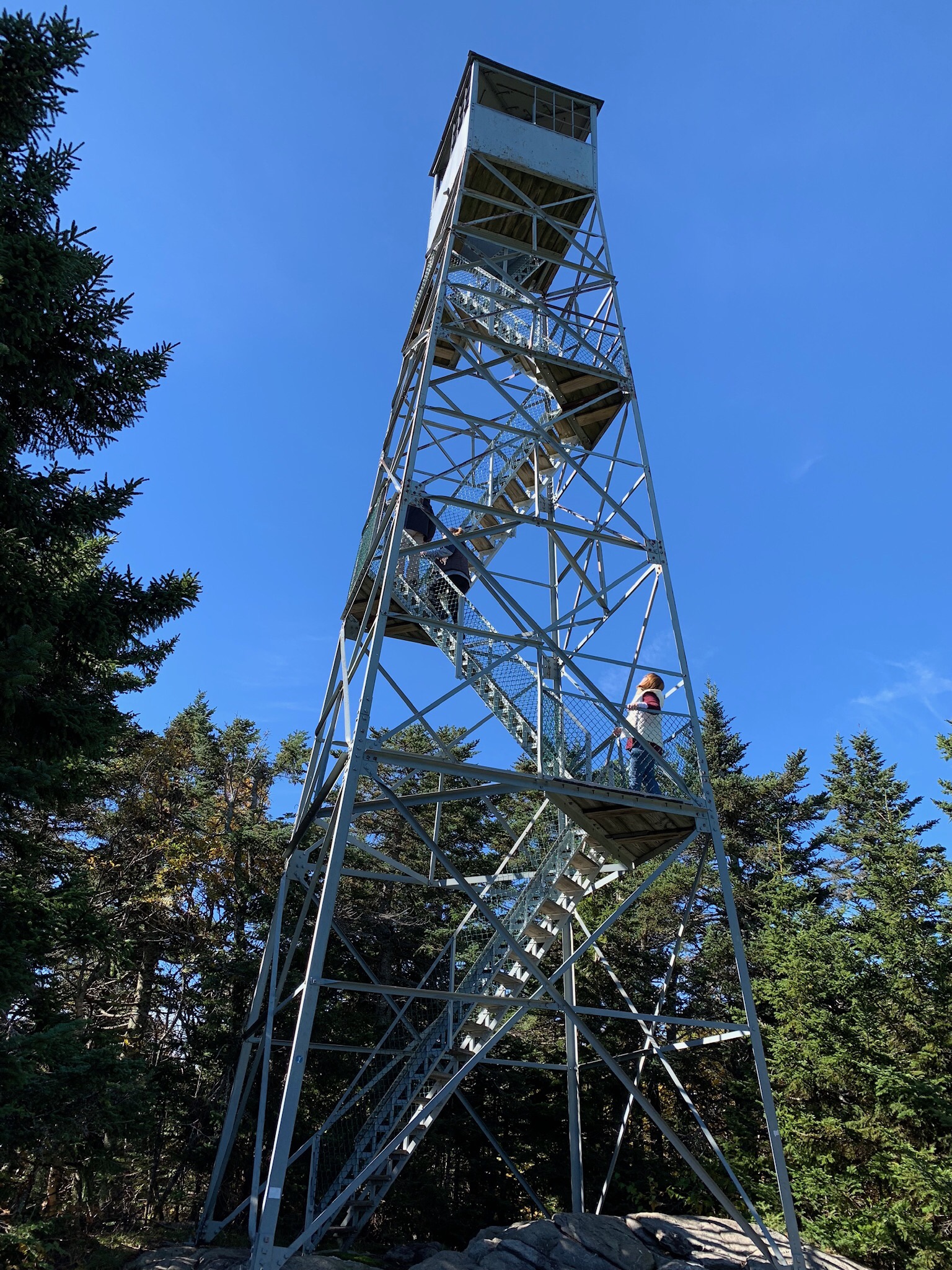 Fire tower atop Ludlow Mountain.