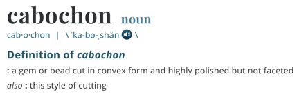 Cabochon Definition