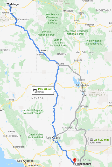 Map of Route