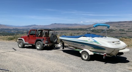 Boat on Jeep