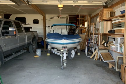 Boat in Garage