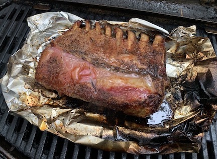 Rack of Lamb on the Barbie
