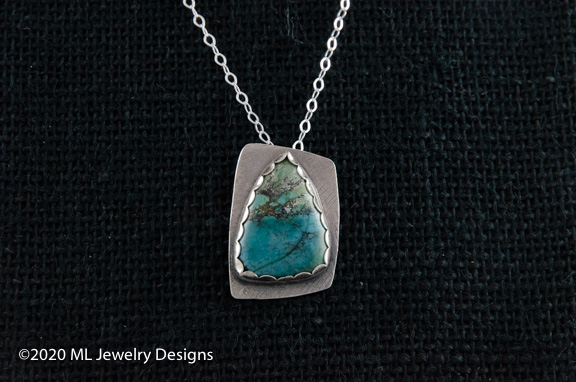 Azurite and Malachite Pendant