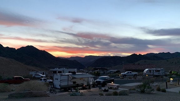 Sunset at Willow Beach