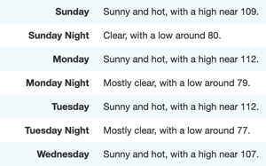 Upcoming Weather
