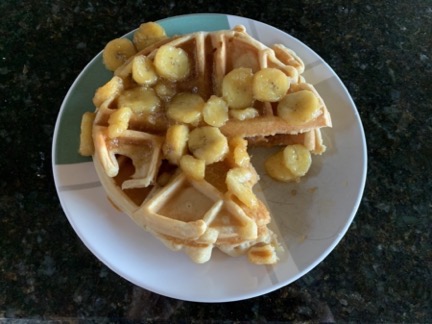 Waffles with Bananas